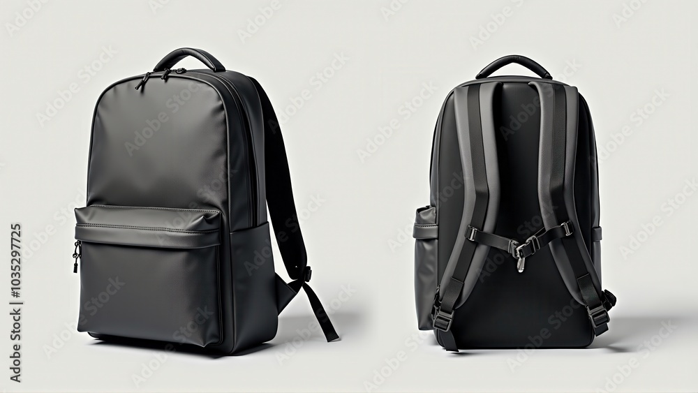 Fototapeta premium A backpack for everyday use with an emphasis on ergonomics