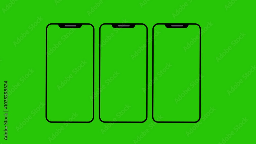 Mobile App Promo Video, Animated Mobile Phone with Green Screen Background Mobile App Promo Video, Animated Mobile Phone with Green Screen Background