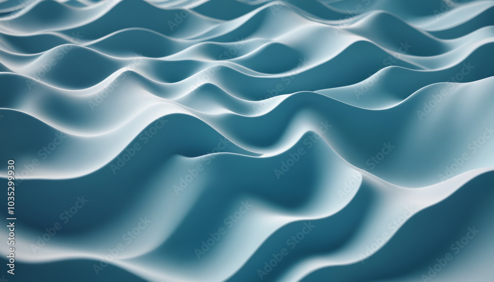 Abstract ice cold landscape | Wavelike art Abstract ice cold landscape | Wavelike art