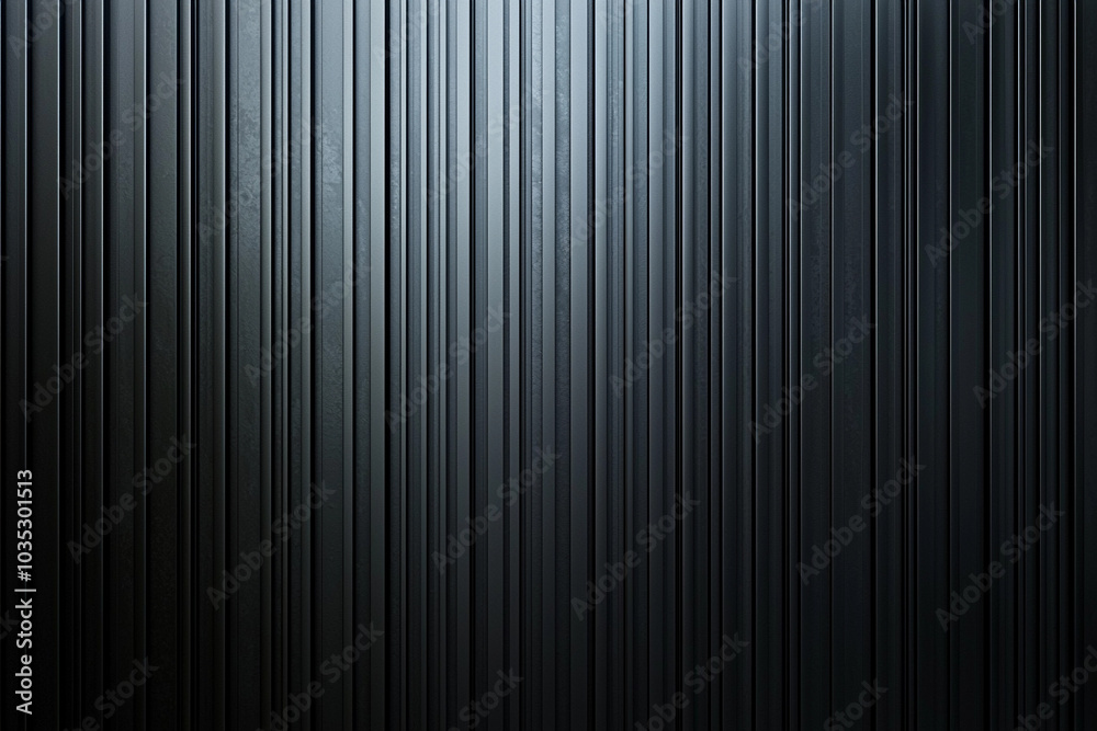 Textured black wall with vertical lines in a modern indoor setting Textured black wall with vertical lines in a modern indoor setting