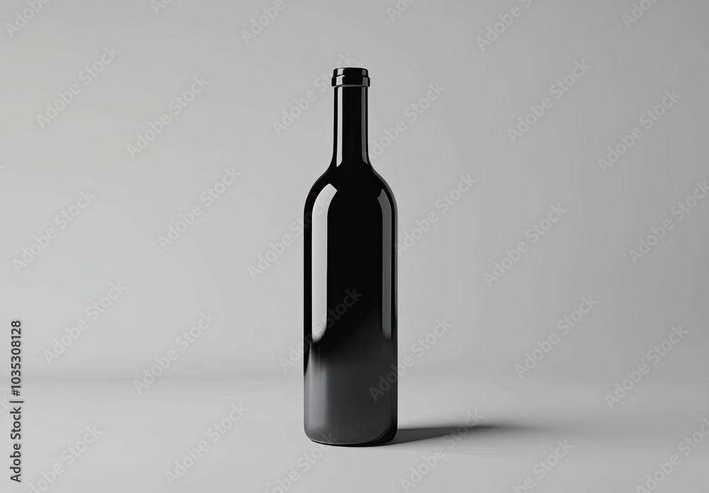Wine Bottle Mockup, high-end and customizable with realistic high-resolution rendering, ideal for branding, packaging design, and elegant presentations, AI Generative Wine Bottle Mockup, high-end and customizable with realistic high-resolution rendering, ideal for branding, packaging design, and elegant presentations, AI Generative