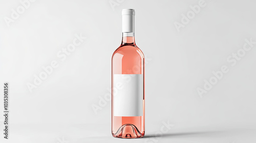 Wine Bottle Mockup, high-end and customizable with realistic high-resolution rendering, ideal for branding, packaging design, and elegant presentations, AI Generative