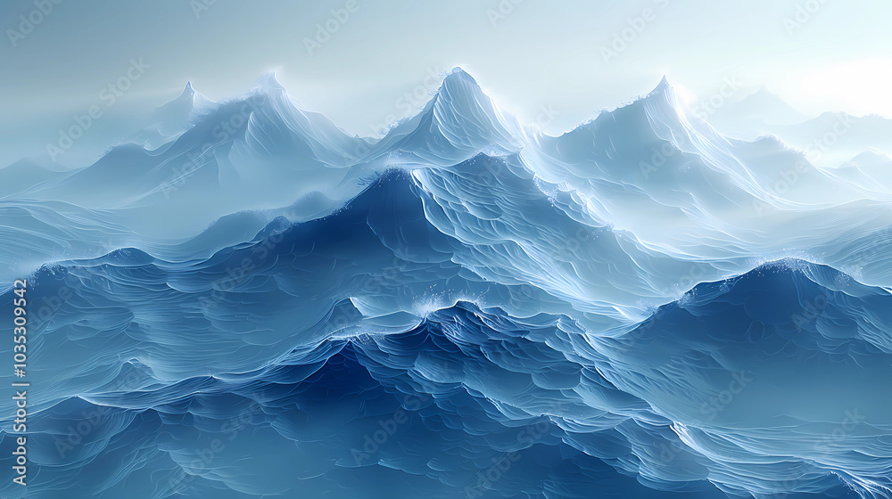 Fototapeta premium snow covered mountains