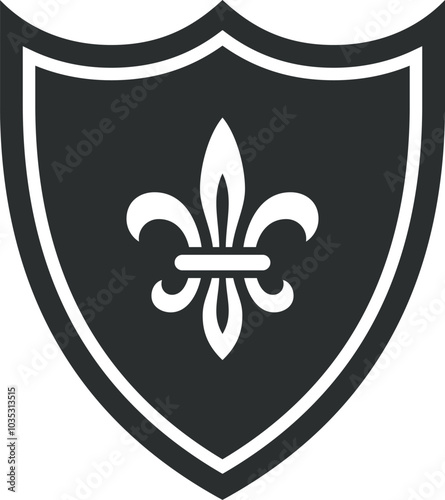 Royal family shield. Heraldry emblem. King symbol