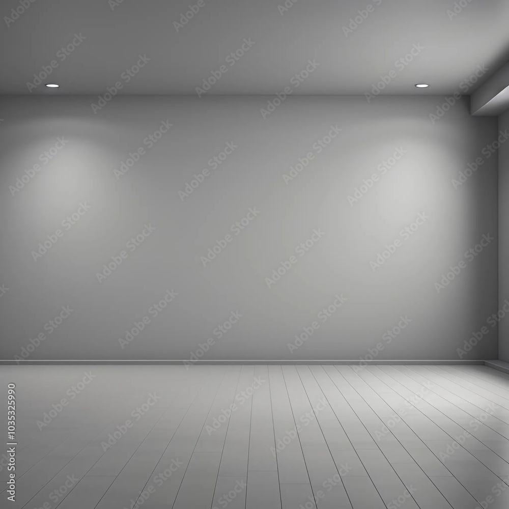 empty white room with white background Generative AI empty white room with white background Generative AI