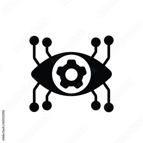 Grab this amazing icon of cybernetics in modern style