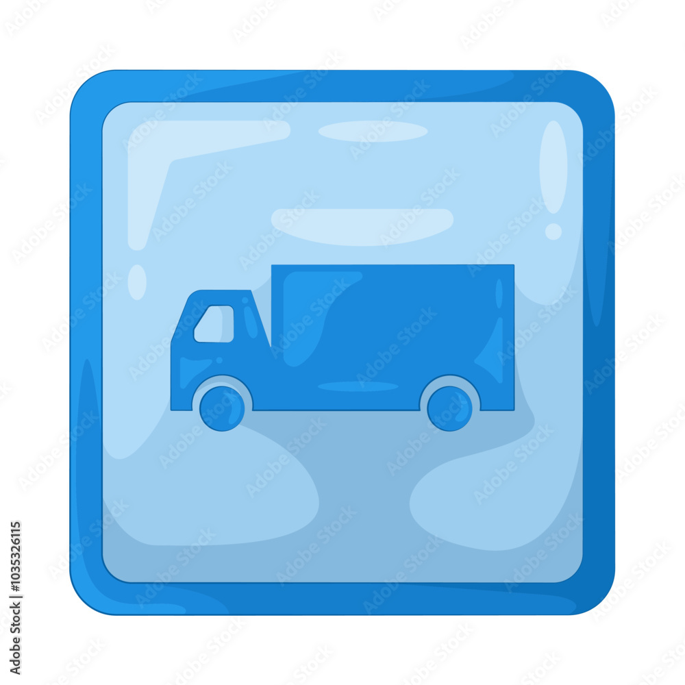 Illustration of truck lane symbol Illustration of truck lane symbol