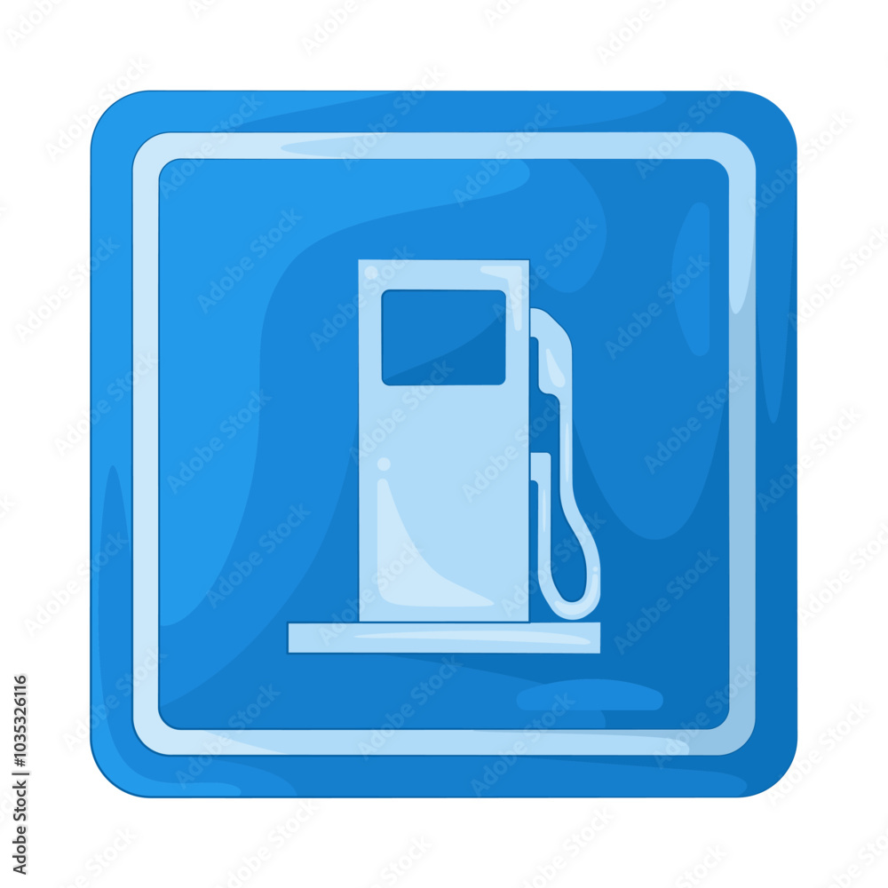 Illustration of gas station sign Illustration of gas station sign