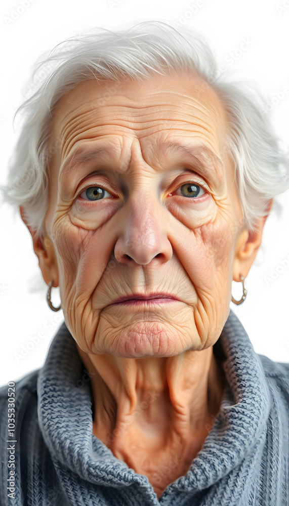 Dementia in senior people. Memory loss. Awareness of Alzheimer's, Parkinson's disease, stroke or mental health isolated with white highlights, png Dementia in senior people. Memory loss. Awareness of Alzheimer's, Parkinson's disease, stroke or mental health isolated with white highlights, png