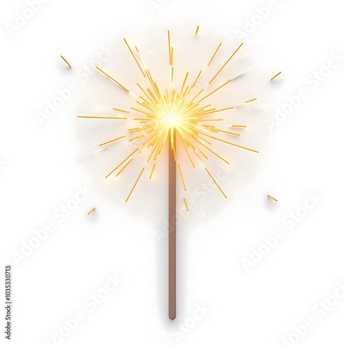 Bright Sparkler Illustration
 photo