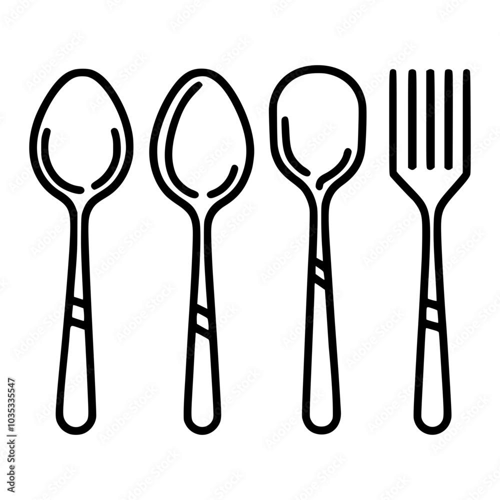 spoon and fork