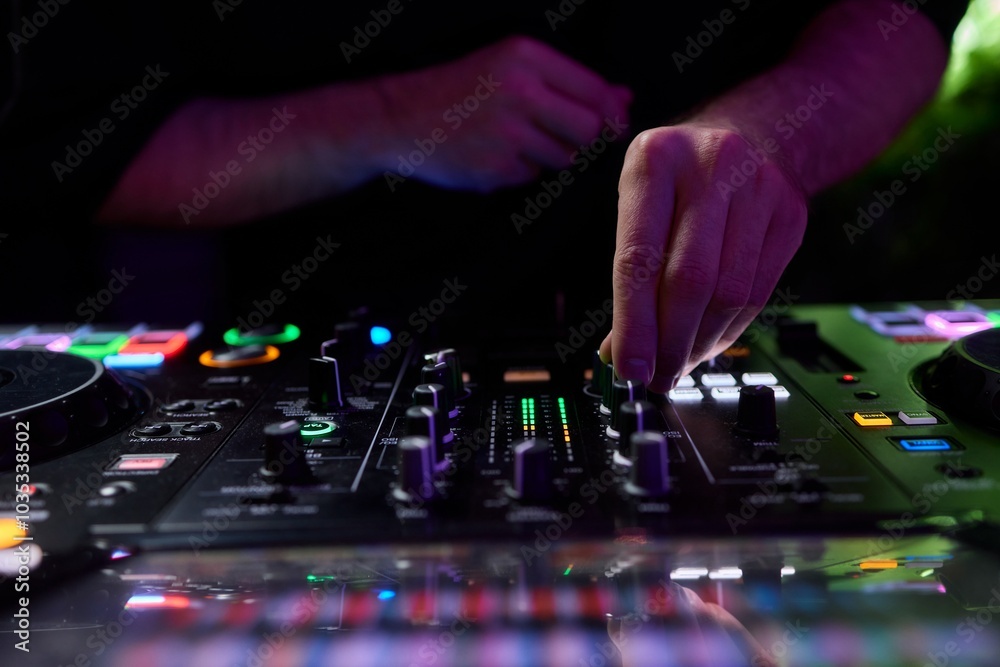 Audio Mixing Console in a Recording Studio with advanced sound production capabilities