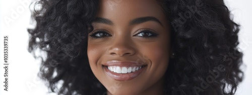 Woman Smiling Close Up.