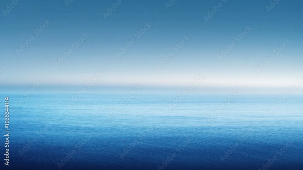 Obraz premium serene blue gradient background that transitions from a deep navy at the top to a soft sky blue at the bottom.