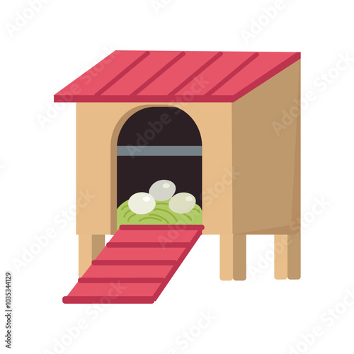 Chicken сoop icon clipart avatar logotype isolated illustration