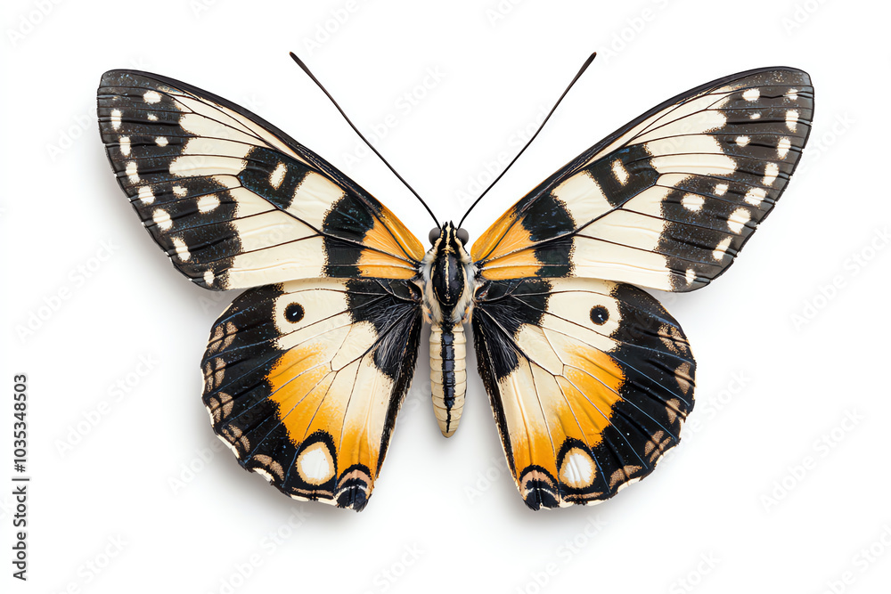 Fototapeta premium A captivating butterfly adorned with intricate tribal patterns a fusion of nature and artistry