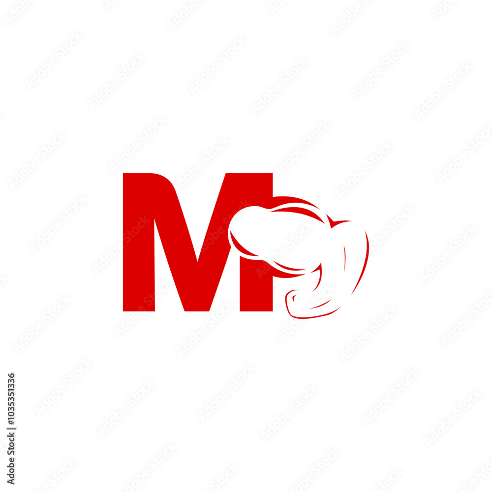 A combination logo between fitness hands with letters, numbers, alphabet, initials with a red base color for business purposes and others A combination logo between fitness hands with letters, numbers, alphabet, initials with a red base color for business purposes and others