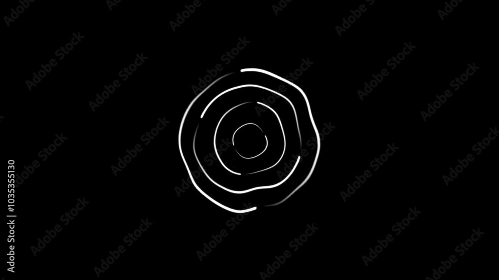 aim or target animation on black background video aim or target animation on black background video
