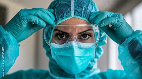 Wallpaper Mural A Healthcare Professional Wearing Protective Gear Torontodigital.ca