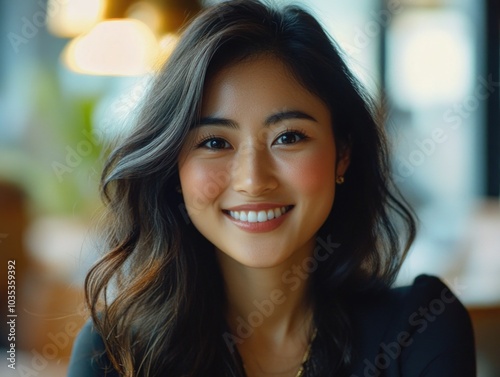 Crisp Corporate Portrait of Smiling Woman