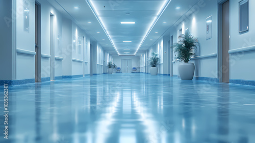 Modern bright office interior with furniture and daylight.Blurred background of a modern office space. Blurred office backdrop.