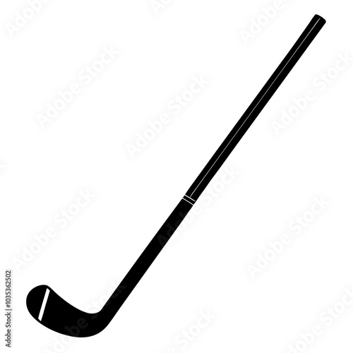 Hockey Stick Silhouette vector illustration