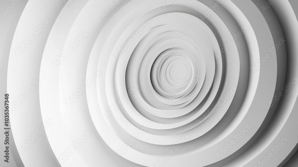 Obraz premium Concentric circles in various sizes, layered to create a rhythmic abstract background