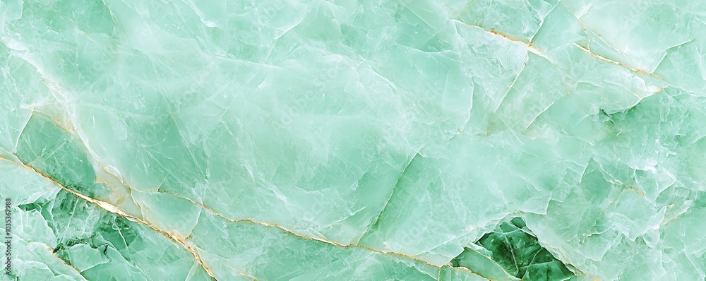 Fototapeta premium Elegant green marble texture featuring soft swirls and intricate patterns, perfect for backgrounds or design projects.
