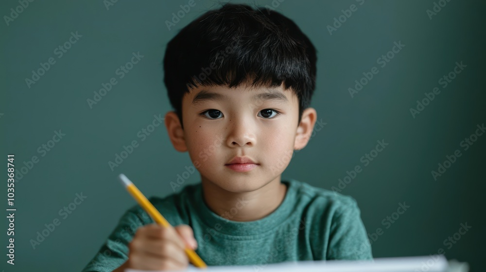 Kid diligently finishing homework early in the morning, taking responsibility for school preparation kids ready for school, homework responsibility Kid diligently finishing homework early in the morning, taking responsibility for school preparation kids ready for school, homework responsibility