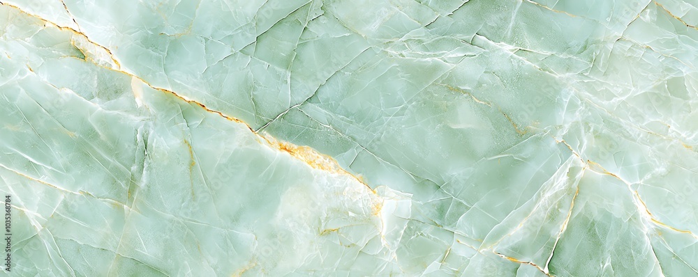 Fototapeta premium Sophisticated green marble texture featuring elegant patterns and natural veining, perfect for backgrounds or design projects.
