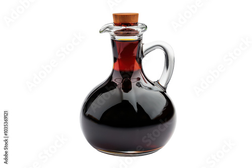 Isolated Liquid Chocolate Syrup on White Background Ideal for Use in Desserts and Beverages