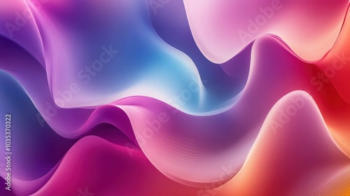 Gradient blend of bright colors, forming a smooth and radiant abstract background