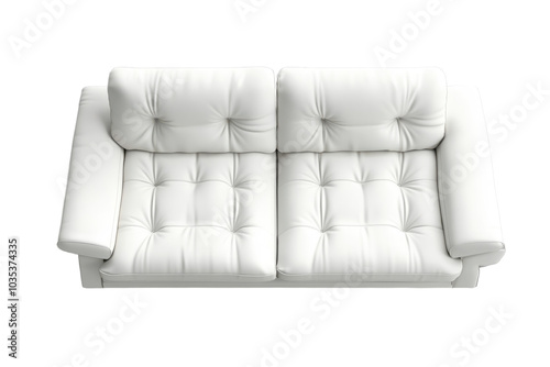 Modern Sleeper Convertible Sofa with Isolated on Transparent Background photo