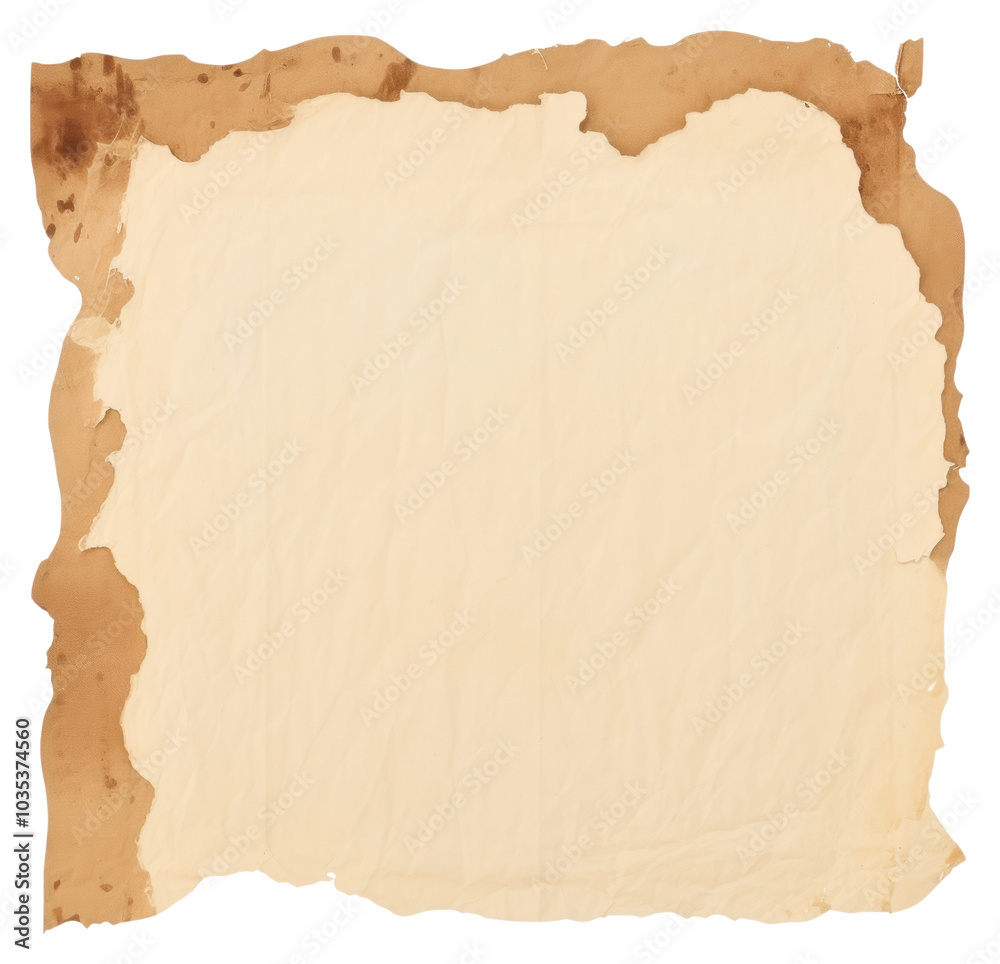 Fototapeta premium PNG Coffee ripped paper backgrounds text white background.