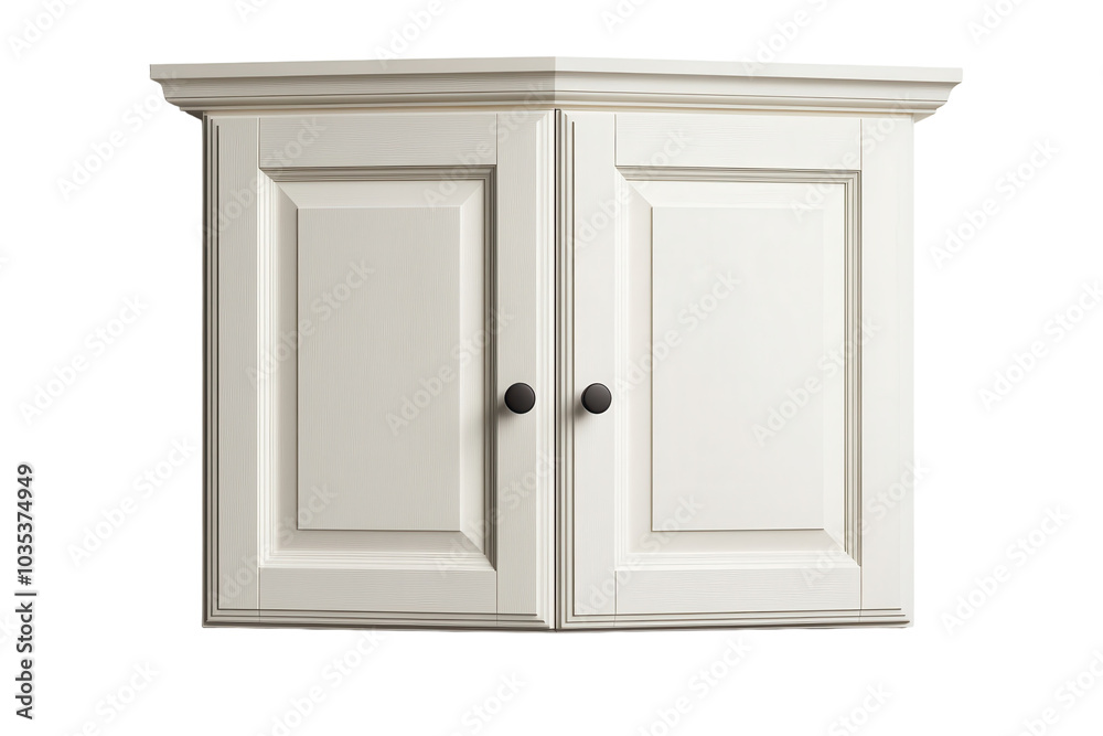 Rustic Farmhouse Corner Cabinet with Isolated on Transparent Background Rustic Farmhouse Corner Cabinet with Isolated on Transparent Background