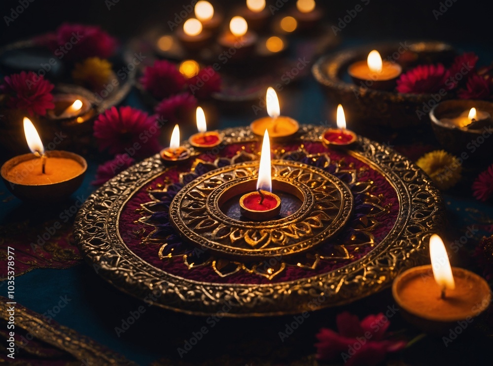 Festive lights create a warm and inviting atmosphere Festive lights create a warm and inviting atmosphere