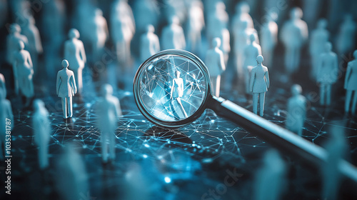Job search concept. Hiring Human Resources. unemployment finding job search for resume register job interview, find your career. headhunting and recruitment process