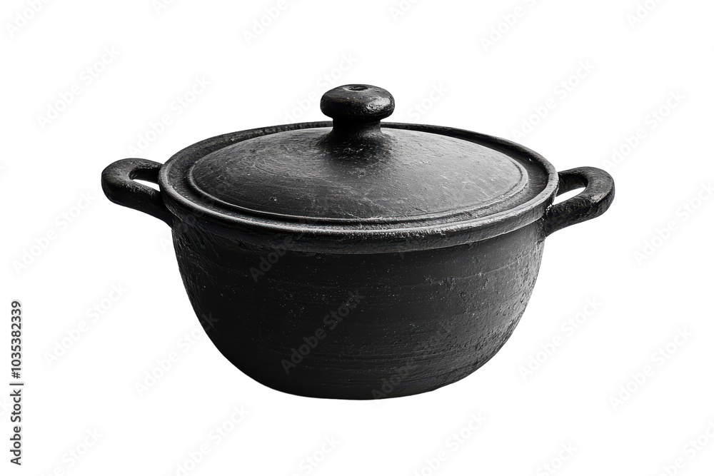 Lightweight Nonstick Dutch Oven for Easy Cleanup and Healthy Cooking with Isolated on Transparent Background Lightweight Nonstick Dutch Oven for Easy Cleanup and Healthy Cooking with Isolated on Transparent Background