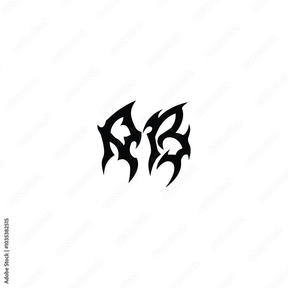 AB monogram logo design letter text name symbol monochrome logotype alphabet character simple logo AB monogram logo design letter text name symbol monochrome logotype alphabet character simple logo