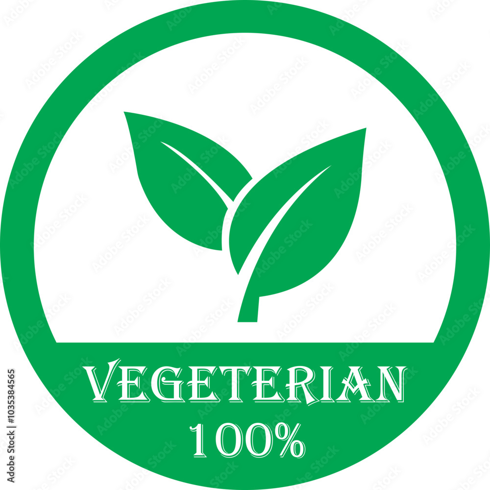 Vegetarian icon. Bio, organic and healthy food flat symbol. Suitable for Vegetarian stamp sticker with Leaves vector. Minimal green organic and bio product badge isolated on transparent background. Vegetarian icon. Bio, organic and healthy food flat symbol. Suitable for Vegetarian stamp sticker with Leaves vector. Minimal green organic and bio product badge isolated on transparent background.