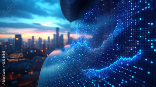 A small business transitioning to a fully digital operation, with real-time analytics, online platforms, and cloud integration