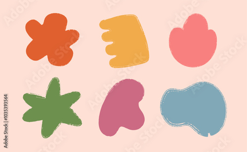 abstract shapes texture set