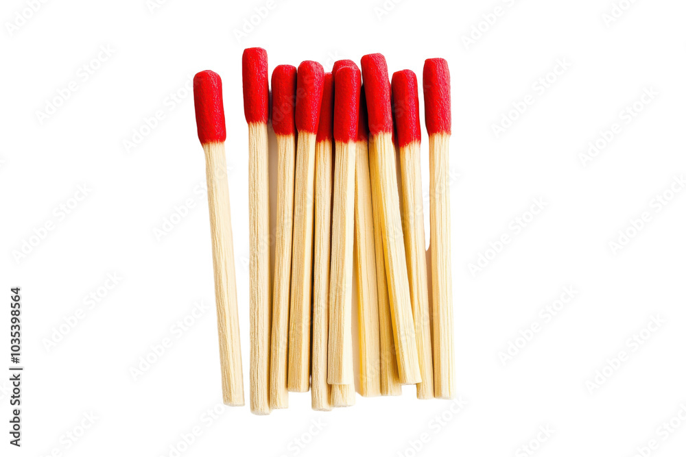 Safety Matches with Striking Surface Isolated on Transparent Background Safety Matches with Striking Surface Isolated on Transparent Background