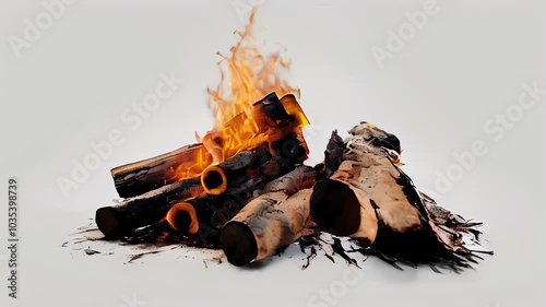 fire burning