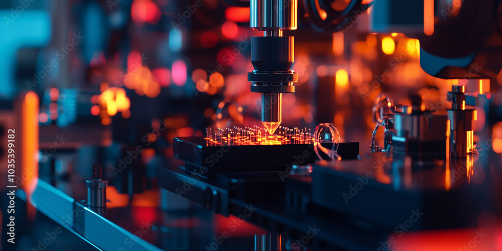 Researchers in a quantum chip development laboratory using precision equipment for testing and analysis. Advanced technology and research in quantum computing innovation. Researchers in a quantum chip development laboratory using precision equipment for testing and analysis. Advanced technology and research in quantum computing innovation.