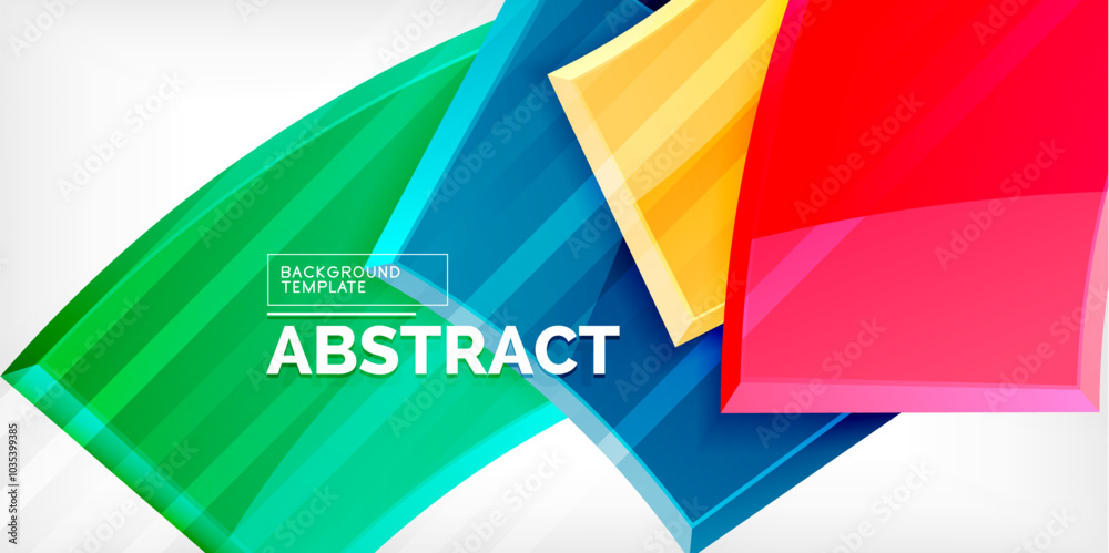 Round 3d shapes, plates background. Creative composition design template Round 3d shapes, plates background. Creative composition design template