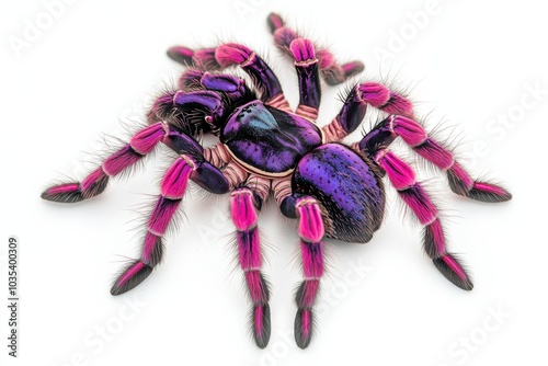 Metallic Pinktoe Tarantula in Iridescent Pink Glory photo