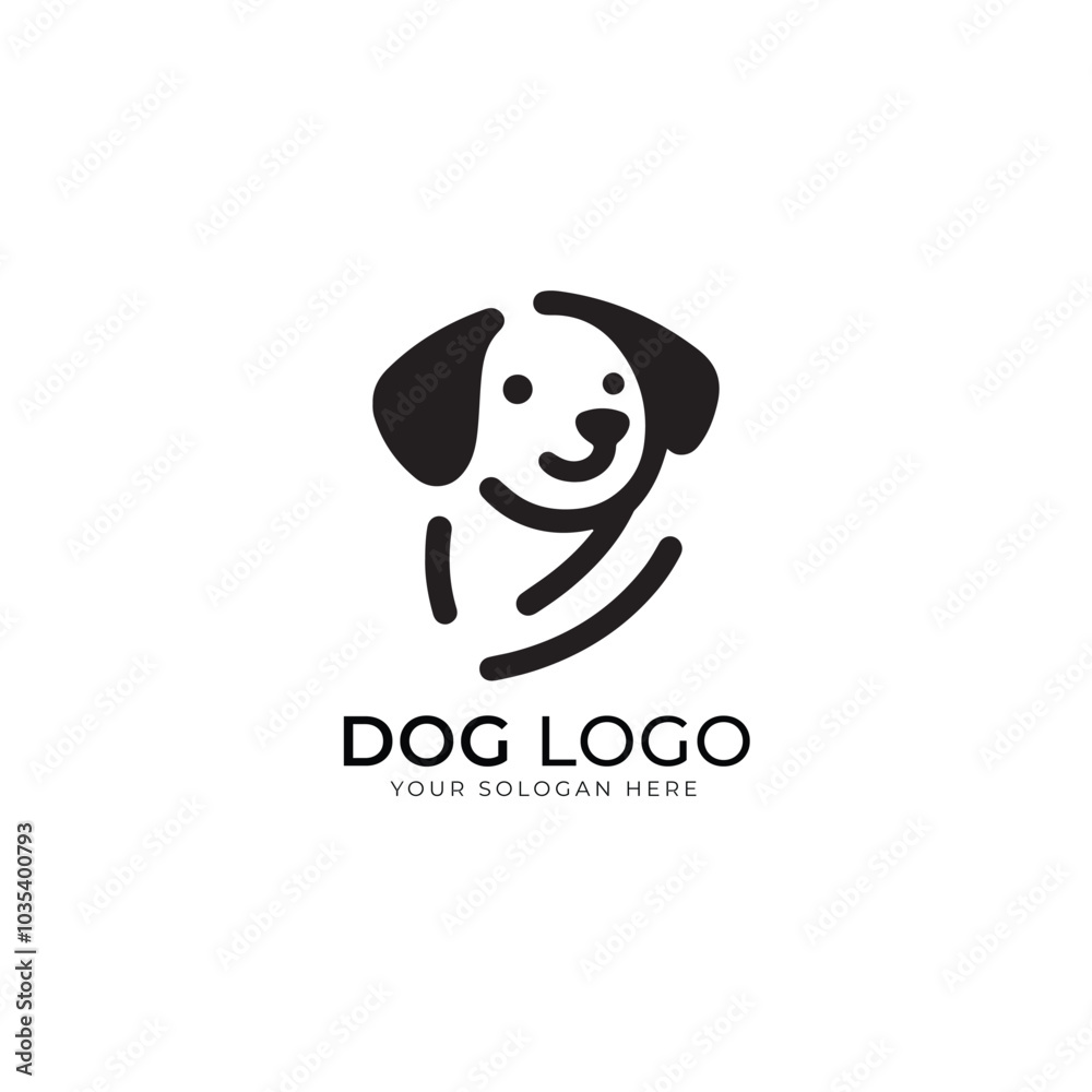 Dog face logo Dog face logo