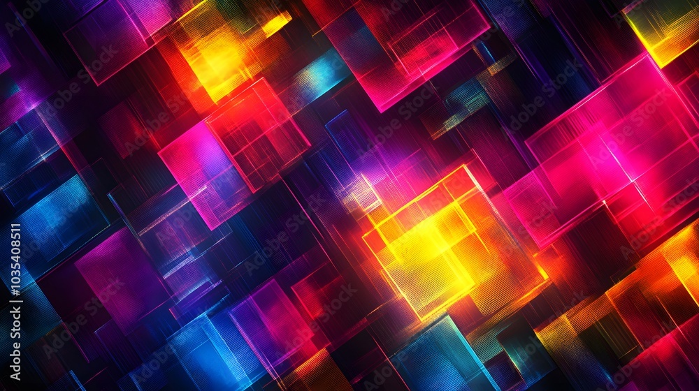 Obraz premium digital data stream orange technology effect background 