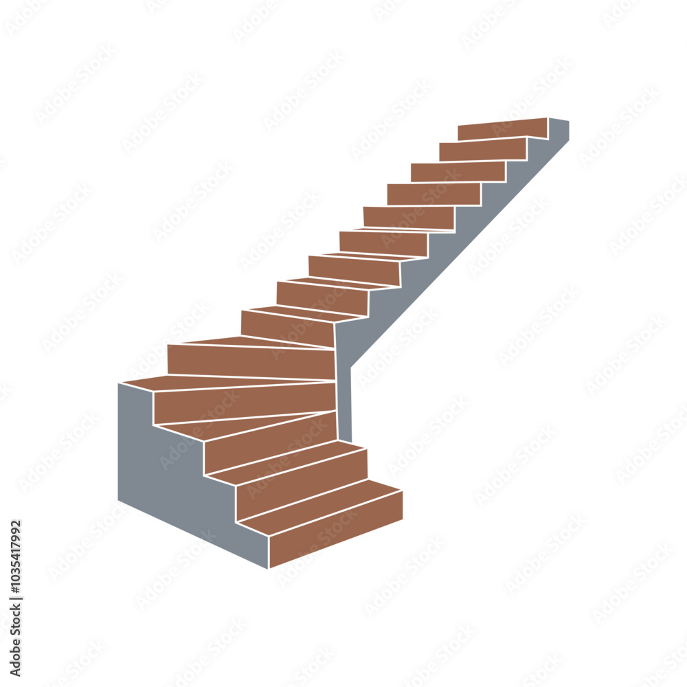 Fototapeta premium stair icon design